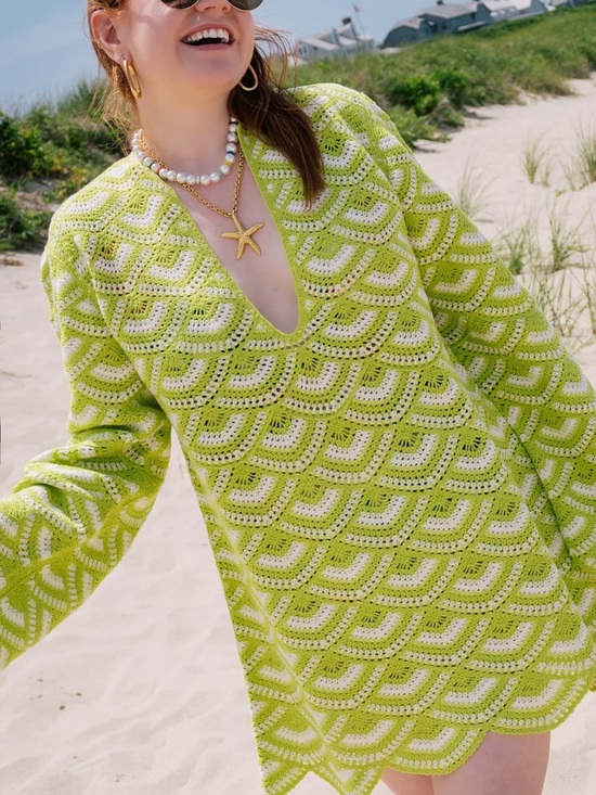 Anthropologie Dresses & Skirts - NWT Anthropologie Celandine Crochet Mini Kaftan Coverup Dress
